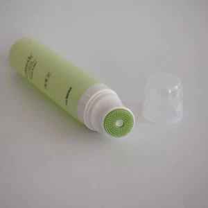 Cabezal de cepillo de silicona Tubo de plástico vacío
